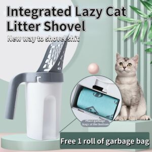 Set Sekop Kotoran Kucing Peliharaan Dapat Dilepas